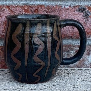 Vintage MCM Kenzan Ceramics of Toki City Coffee Mug Cup Stoneware Pottery